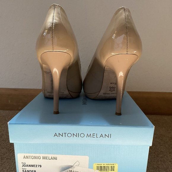 Antonio Melani Nude/Beige Platform Pumps Size 6.5 - Picture 2 of 4